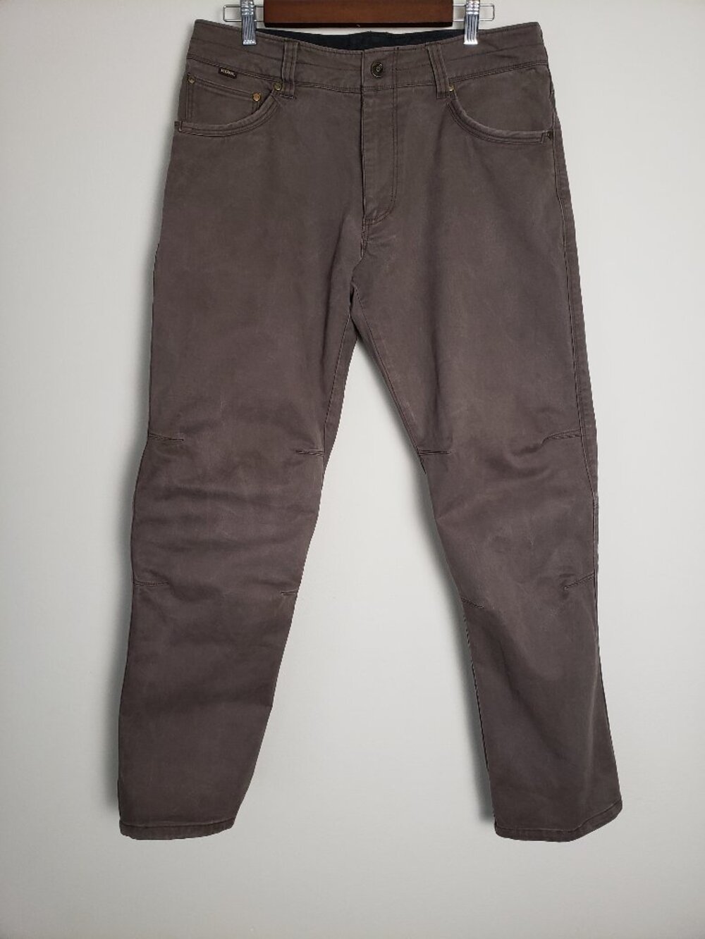 KUHL Rydr Dark Khaki Vintage Patina Dye Pants Size 34x32